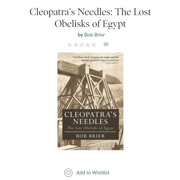Cleopatra's Needles: The Lost Obelisks of Egypt (Sold Out On Indigo) - Picture 3 of 13